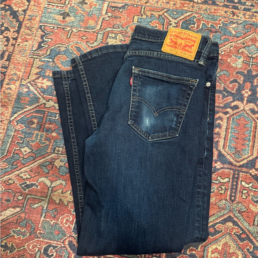Levi's Men's Deep Indigo Straight Jeans